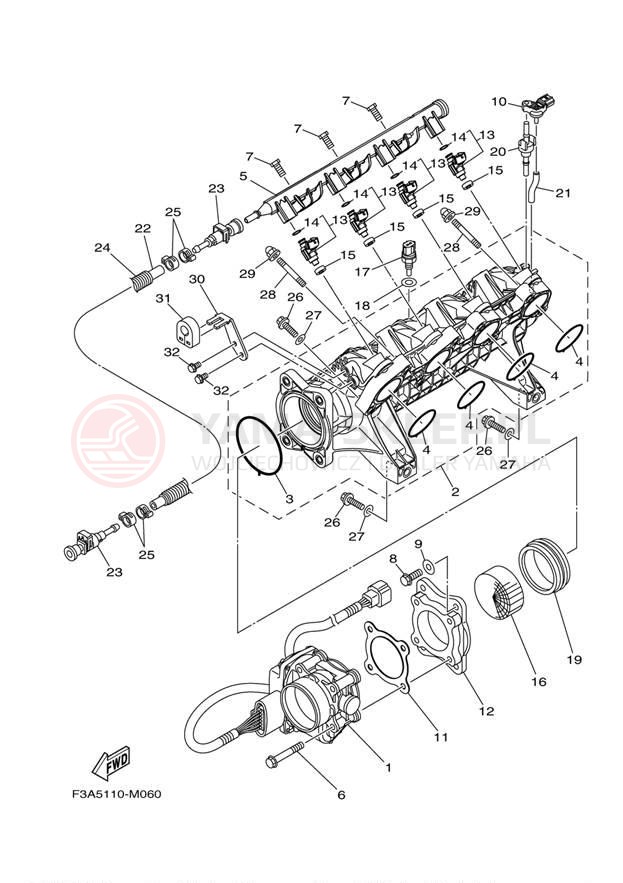 Schemat "Wtrysk paliwa" do Yamaha 212X XAT1800AN/XAT1800BN