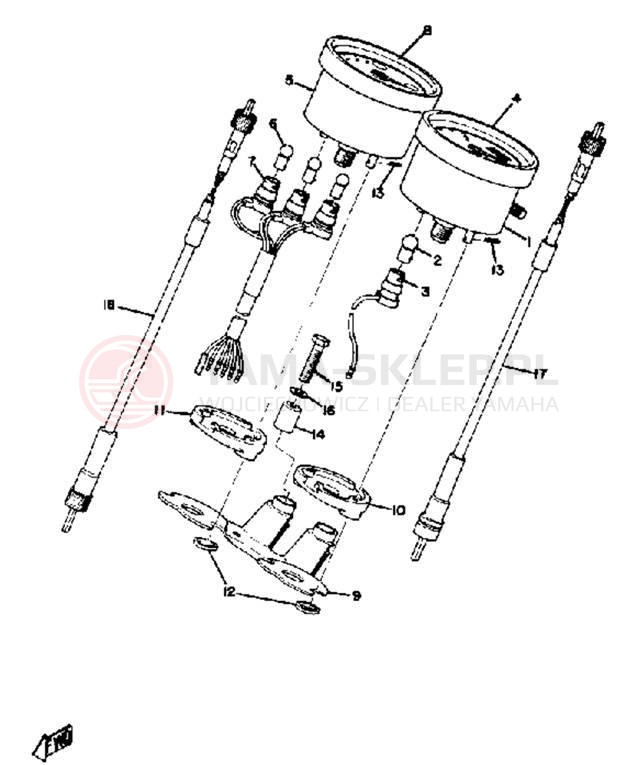 Schemat "Przędkościomierz" do Yamaha AT3_CT3 CT3/AT3