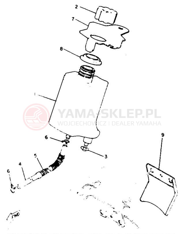 Schemat "Miska olejowa" do Yamaha Y-ZINGER PW50E