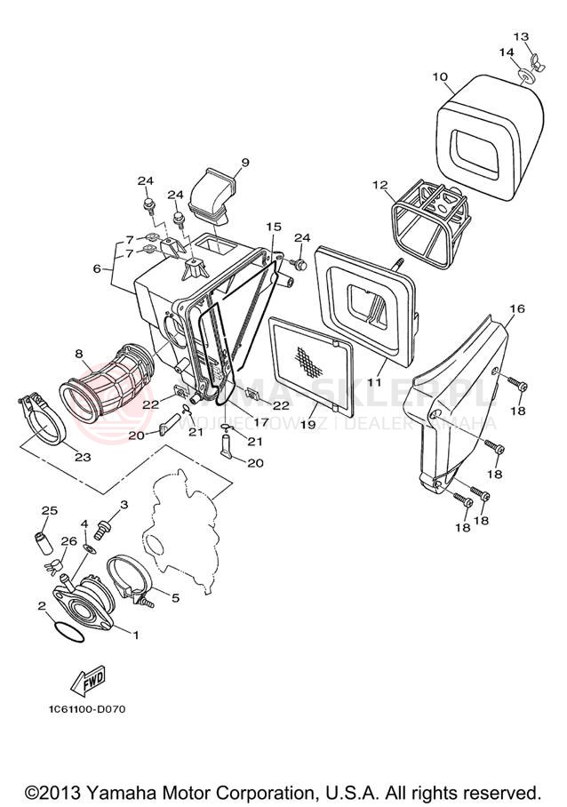 Schemat "Wtrysk paliwa" do Yamaha TT-R230 TTR230V