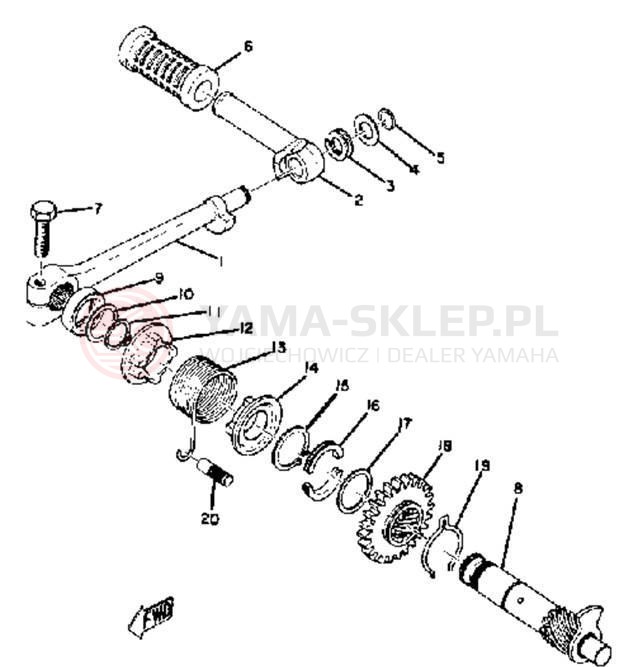 Schemat "kopniak" do Yamaha CT1