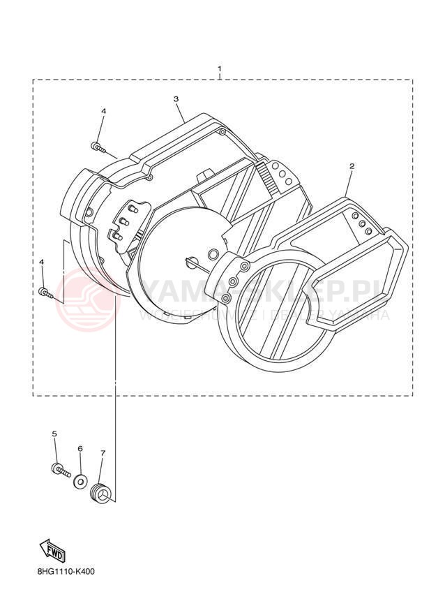 Schemat "licznik" do Yamaha APEX RX10PDW/RX10PDB