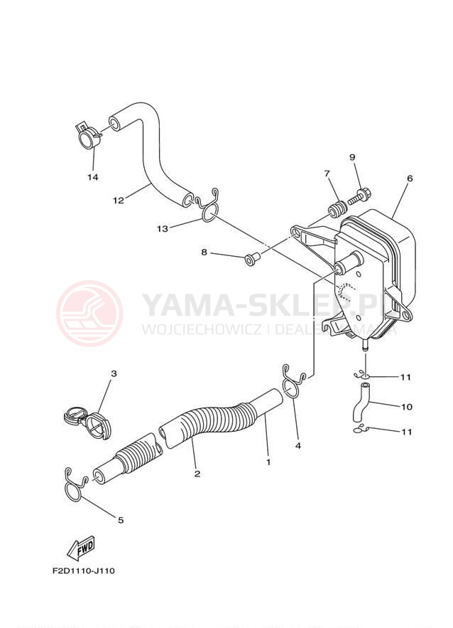Schemat "Odpowietrzenie układu smarowania" do Yamaha 242 LIMITED S SXT1800GJ