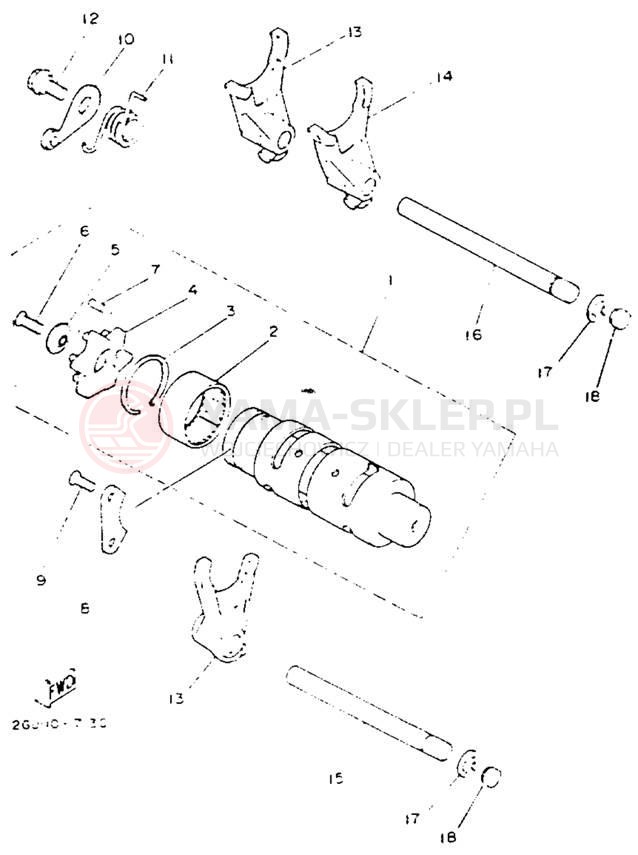 Schemat "Wodziki, automat" do Yamaha BANSHEE YFZ350E