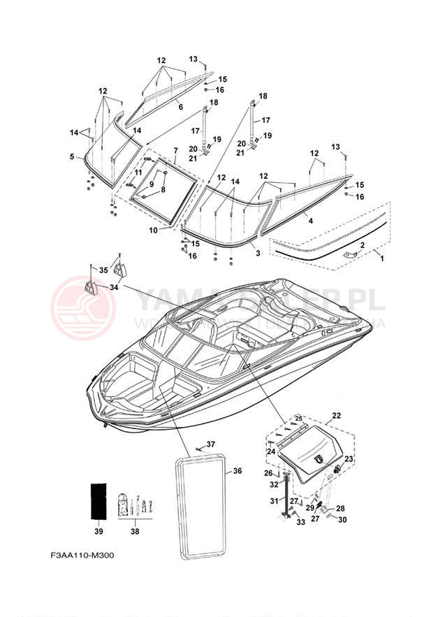 Schemat "HELM" do Yamaha AR190 RX1800AN/RX1800BN