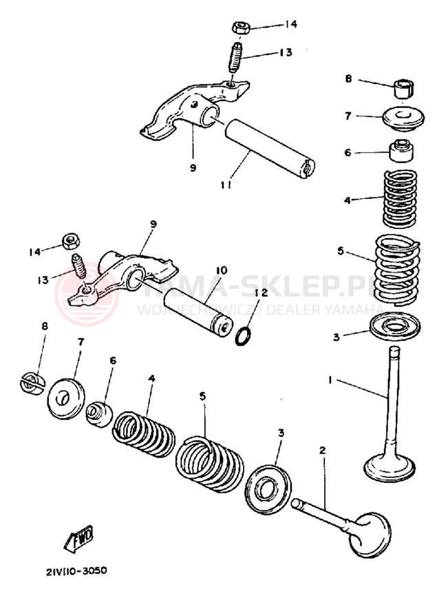Schemat "zawory" do Yamaha YTM200N