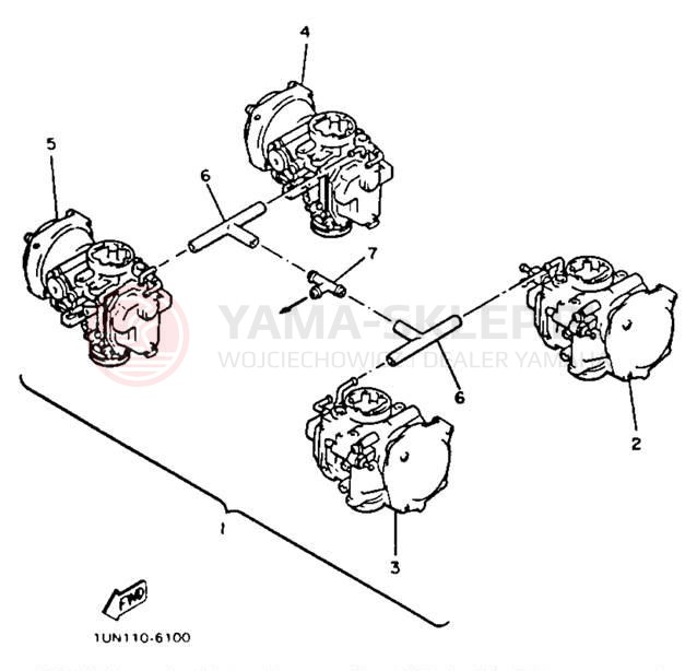 Schemat "Gaźnik" do Yamaha XVZ13TC/XVZ13T