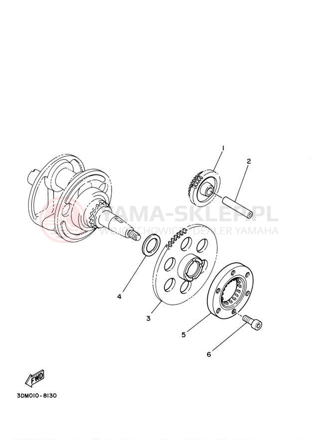 Schemat "rozrusznik" do Yamaha VIRAGO 250 XV250SC/XV250S