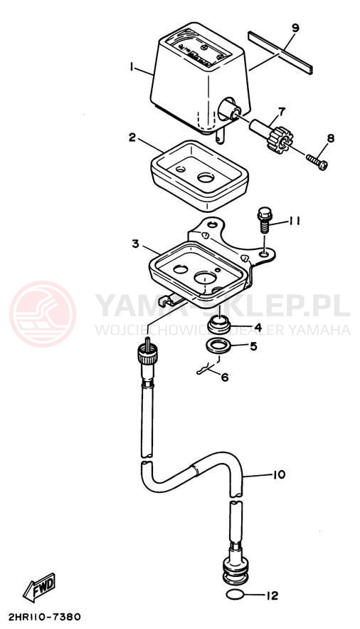 Schemat "licznik" do Yamaha BIG BEAR 4WD YFM350FWG
