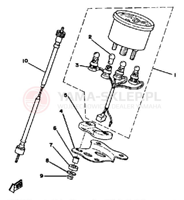 Schemat "licznik" do Yamaha LB50PG