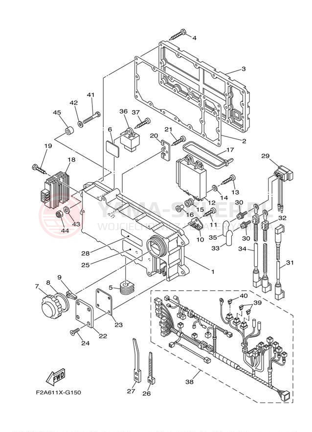 Schemat "układ elektryczny" do Yamaha 232 LIMITED S SXT1100GLH