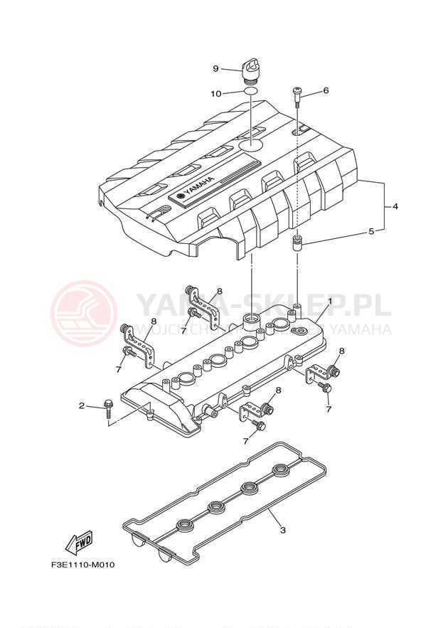 Schemat "cylinder" do Yamaha AR192 RM1800BN/RM1800AN