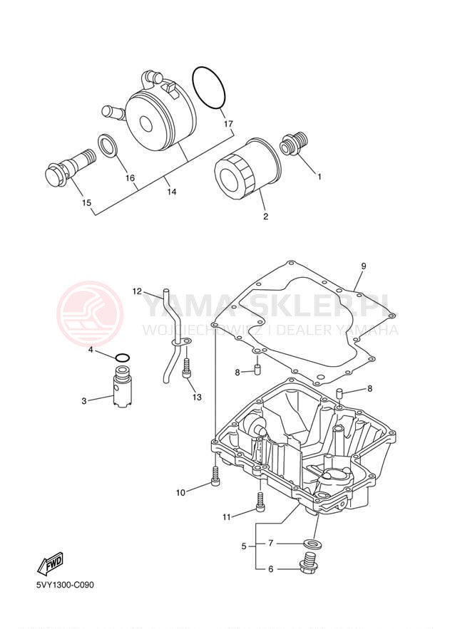 Schemat "Filtr oleju" do Yamaha YZF-R1 YZFR1TC/YZFR1T