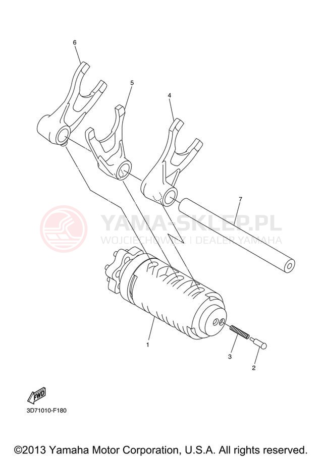 Schemat "Wodziki, automat" do Yamaha WR250X WR25XXL/WR25XXCL