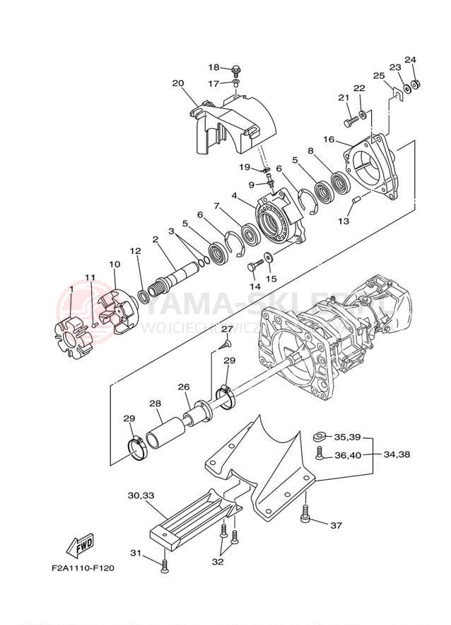 Schemat "JET UNIT" do Yamaha 232 LIMITED S SXT1100GH