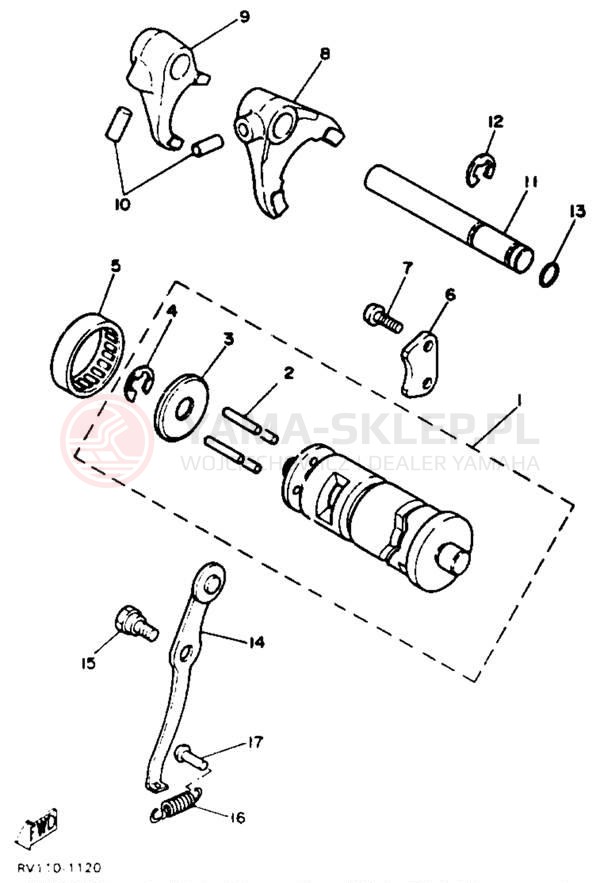 Schemat "Wodziki, automat" do Yamaha Y-ZINGER PW80B