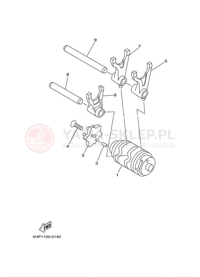 Schemat "Wodziki, automat" do Yamaha TTR125E_LE TTR125LEY/TTR125EY