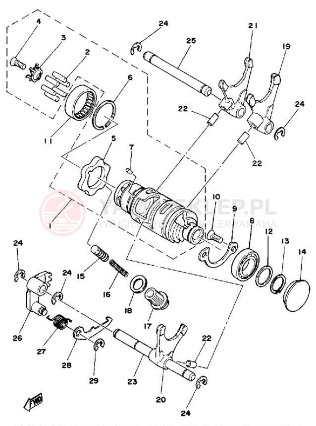 Schemat "Wodziki, automat" do Yamaha IT425G