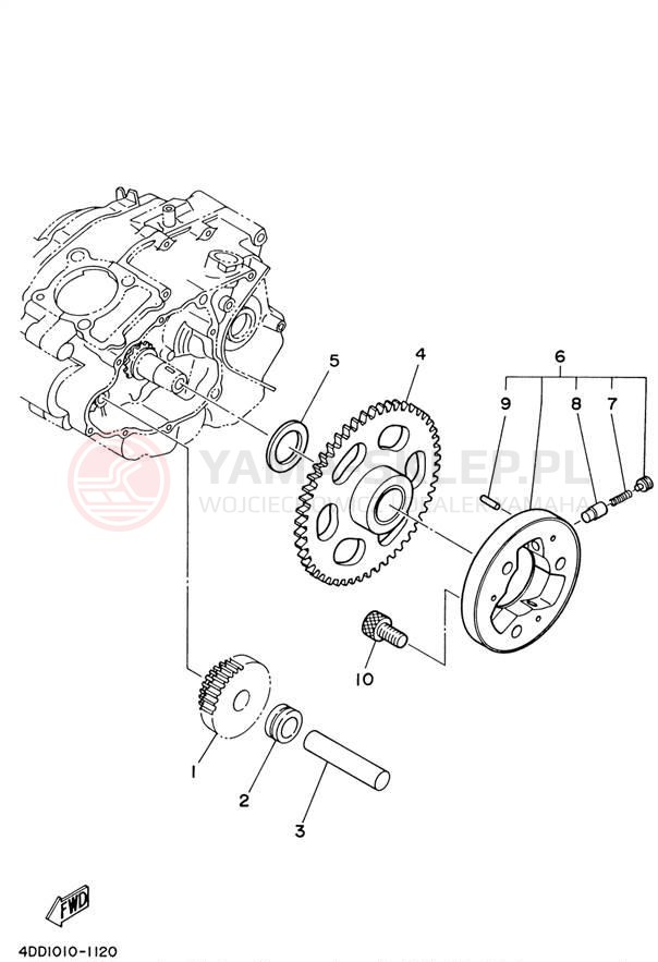 Schemat "rozrusznik" do Yamaha TW200 TW200PC/TW200P
