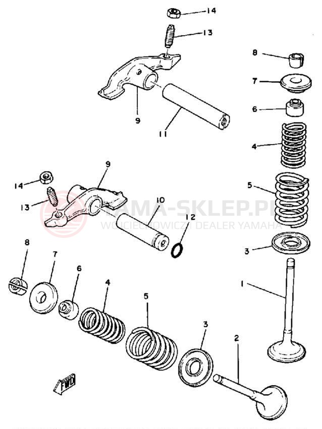 Schemat "zawory" do Yamaha BIG WHEEL ELEC START BW200EU