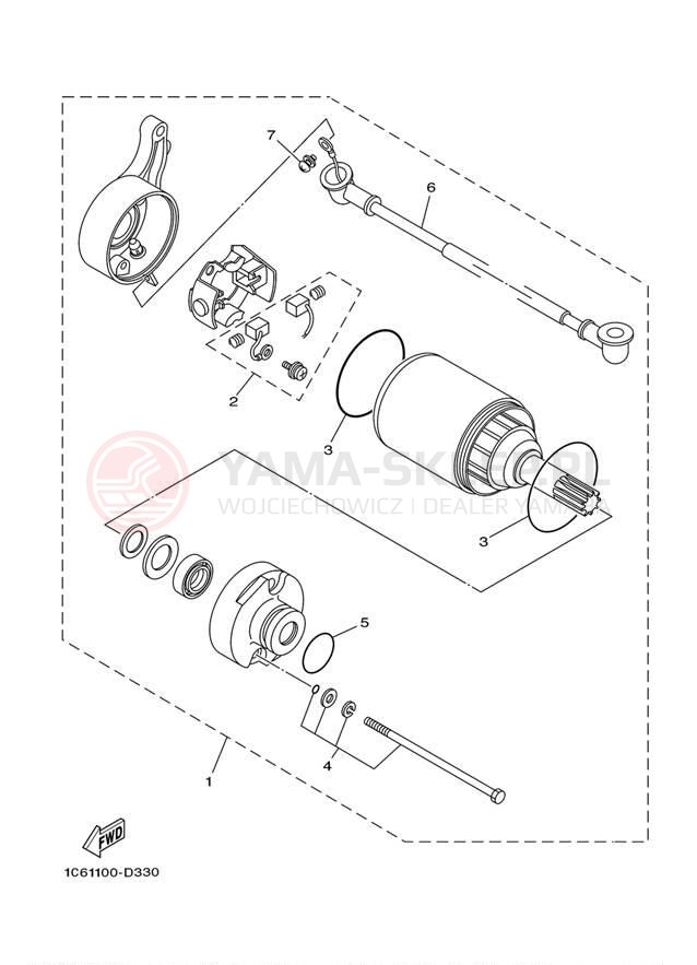 Schemat "rozrusznik" do Yamaha TT-R230 TTR230W