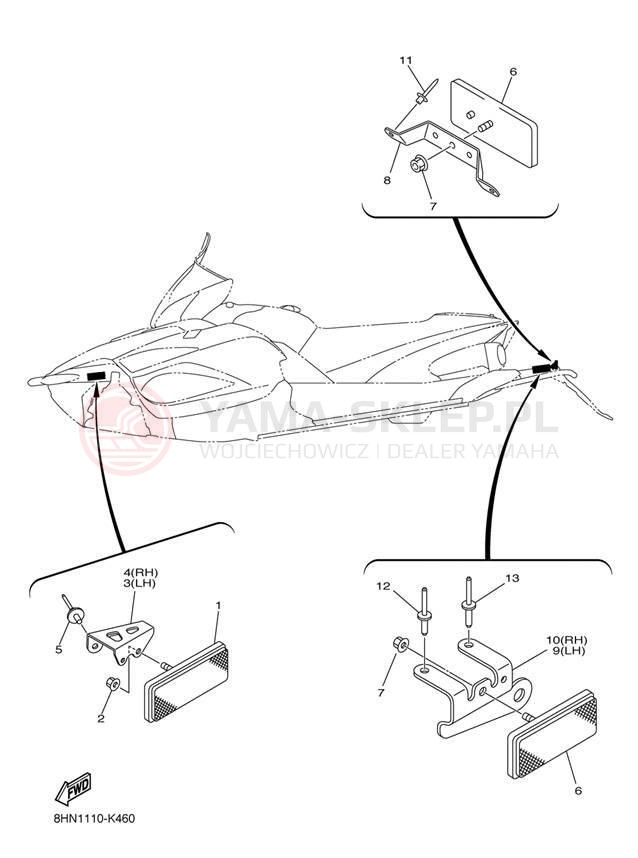 Schemat "układ elektryczny" do Yamaha APEX XTX RX10PXTDB/RX10PXTDW