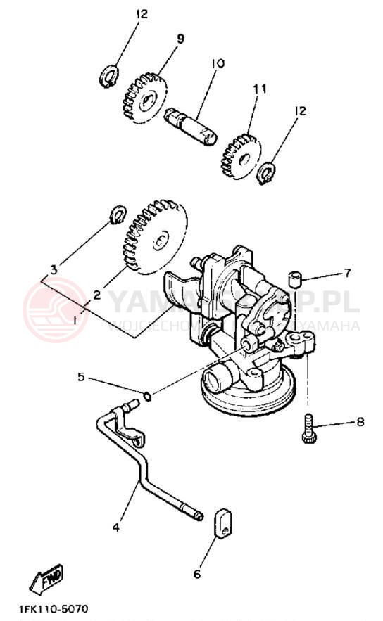 Schemat "Pompa olejowa" do Yamaha V-MAX 1200 VMX12U/VMX12UC