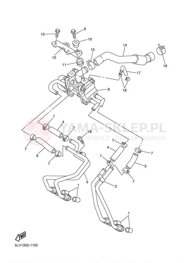 Schemat "System odbioru powietrza" do Yamaha FZ-1 FZS1S/FZS1SC