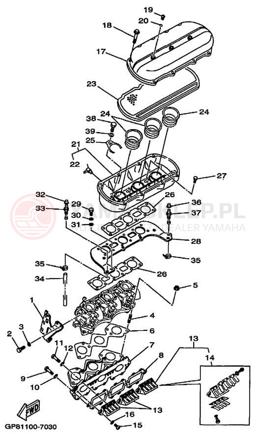 Schemat "Wtrysk paliwa" do Yamaha LS2000 LST1200X