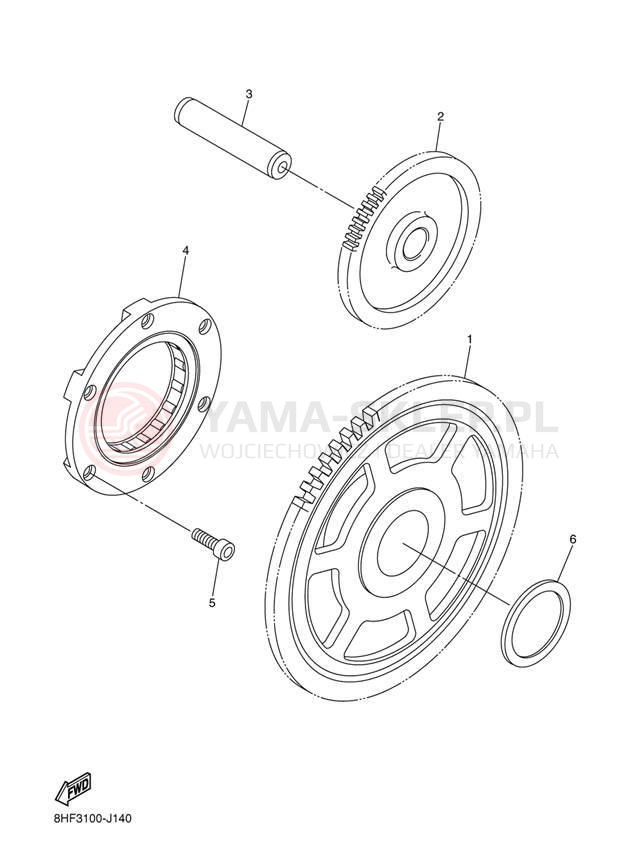 Schemat "rozrusznik" do Yamaha RS VECTOR RS90PER/RS90PEL