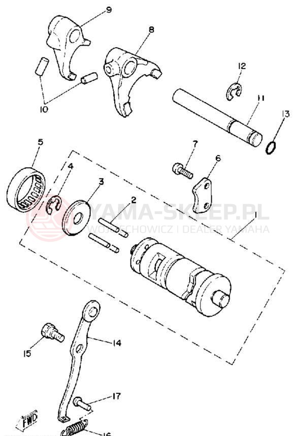 Schemat "Wodziki, automat" do Yamaha Y-ZINGER PW80D