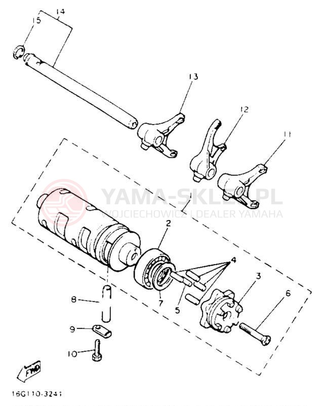 Schemat "Wodziki, automat" do Yamaha MAXIM X XJ700XNC/XJ700XN