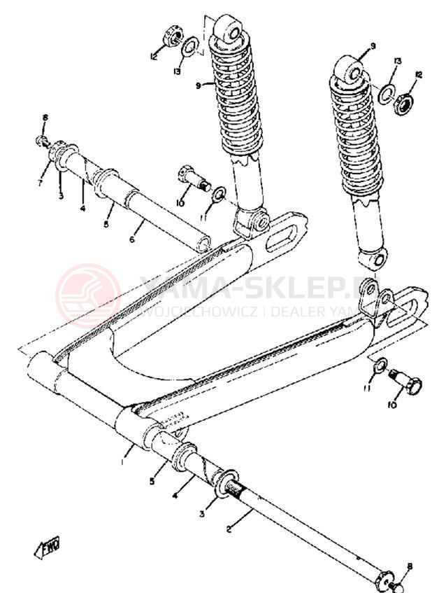 Schemat "wahacz" do Yamaha TD2B