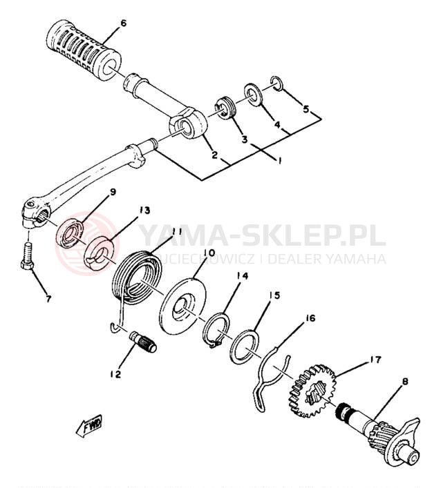 Schemat "rozrusznik" do Yamaha YZ80D