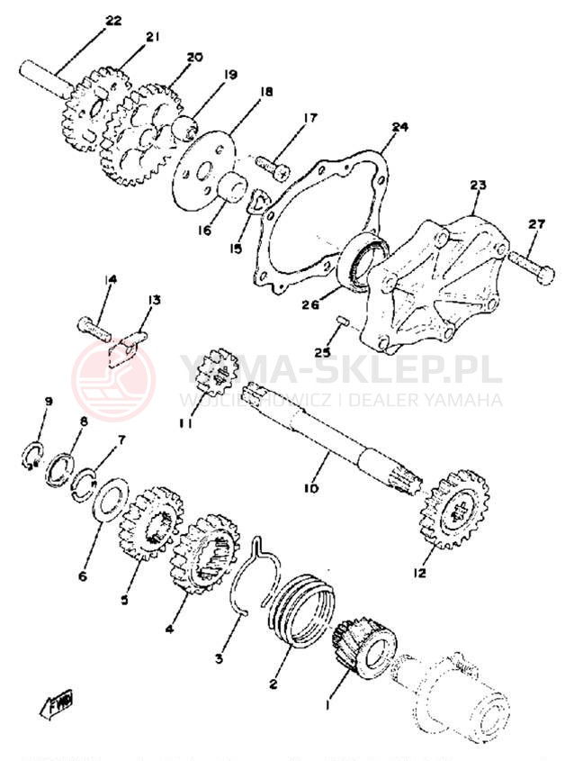 Schemat "rozrusznik" do Yamaha XS650D