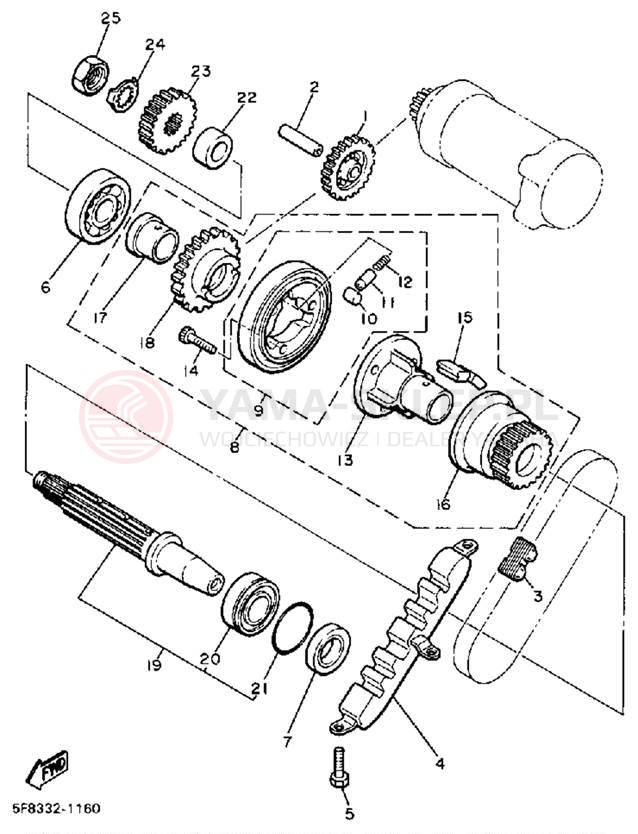 Schemat "rozrusznik" do Yamaha RADIAN YX600A/YX600AC