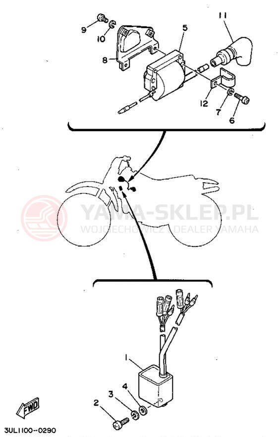 Schemat "układ elektryczny" do Yamaha RT100G