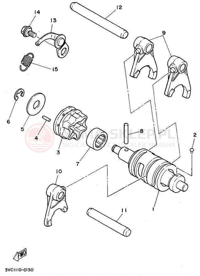 Schemat "Wodziki, automat" do Yamaha RT180D