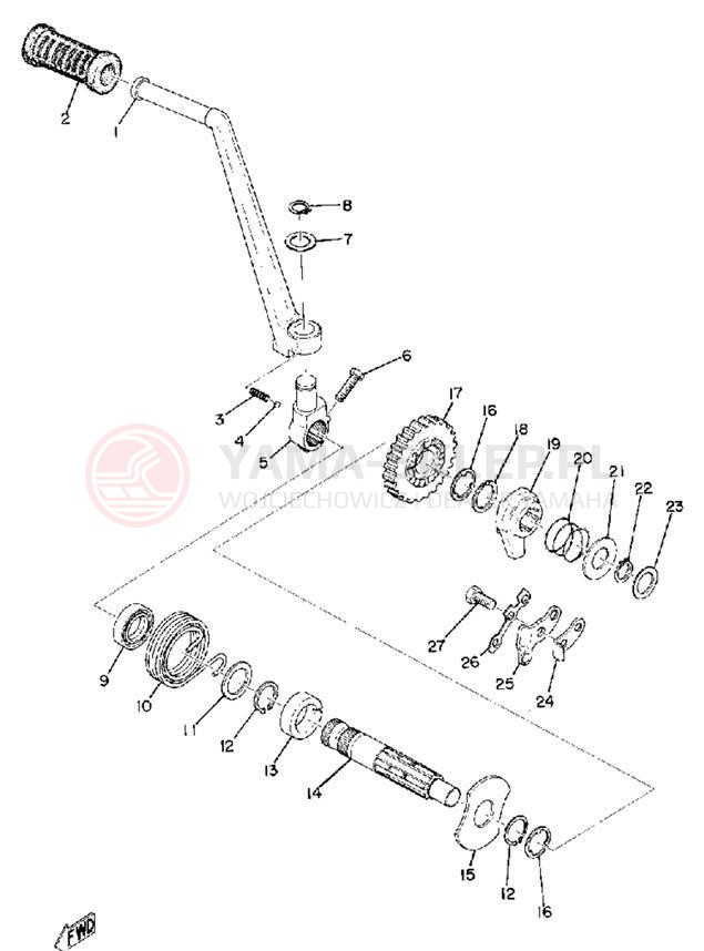 Schemat "rozrusznik" do Yamaha DT2MX/RT2MX