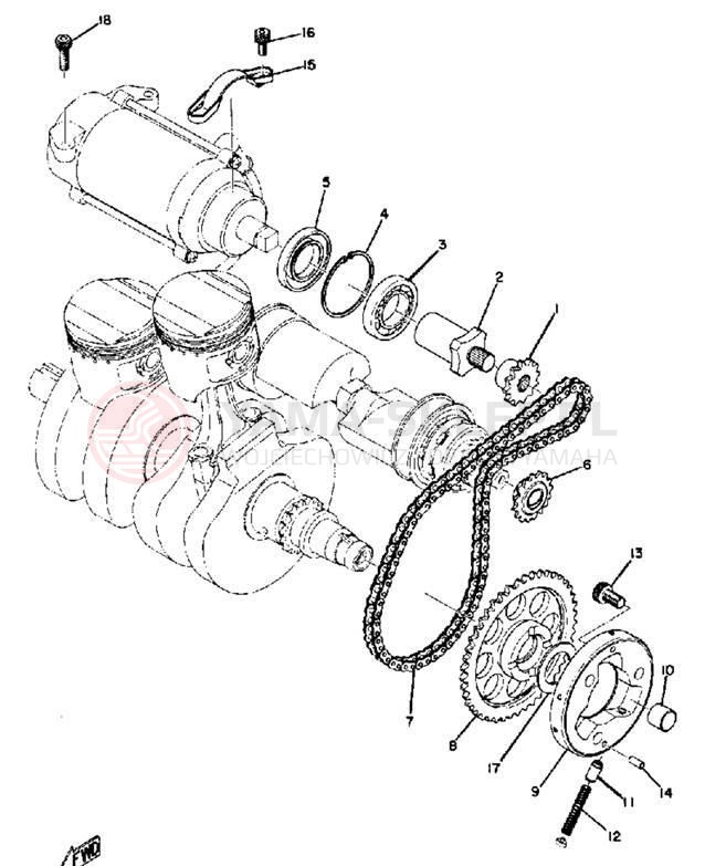 Schemat "rozrusznik" do Yamaha TX500