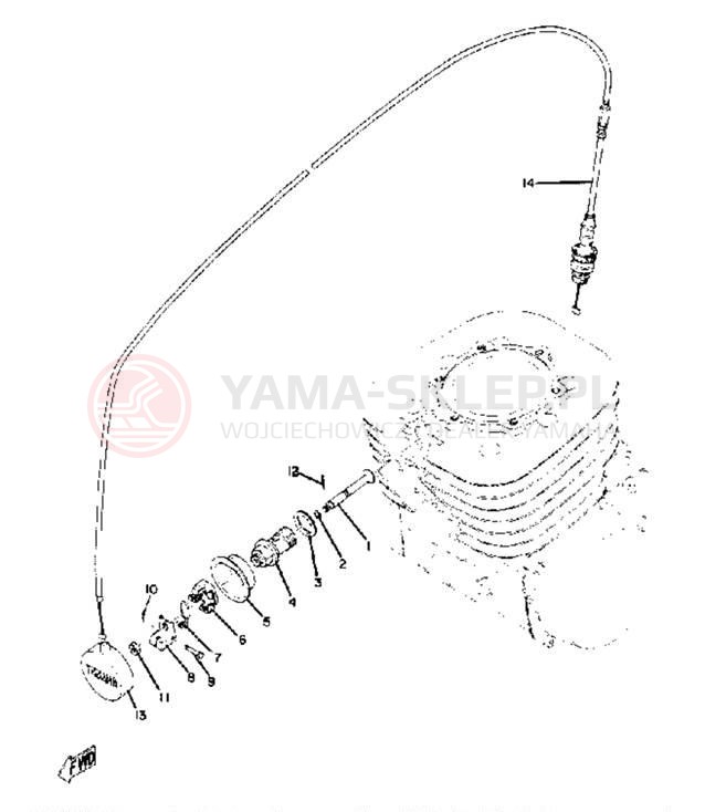 Schemat "Zawór dekompresujący" do Yamaha SC500A