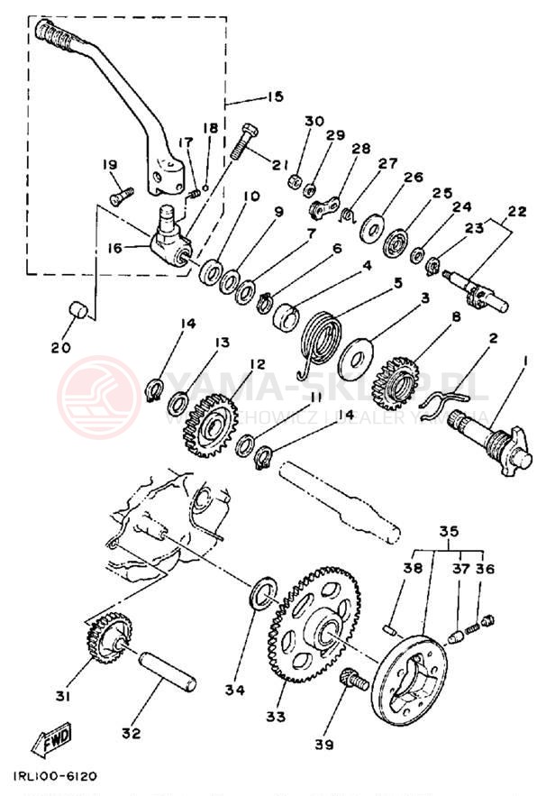 Schemat "rozrusznik" do Yamaha BIG WHEEL ELEC START BW200ES