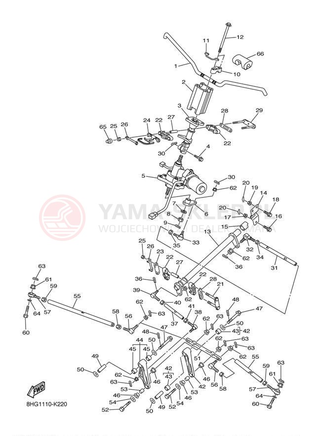 Schemat "Półki zawieszenia" do Yamaha APEX XTX RX10PXTBB/RX10PXTBL