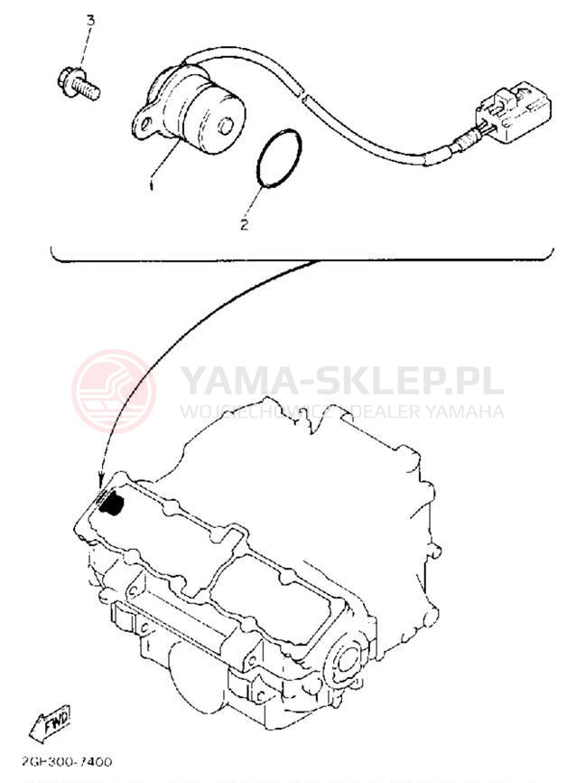 Schemat "Układ zapłonowy" do Yamaha FZR1000D/FZR1000DC