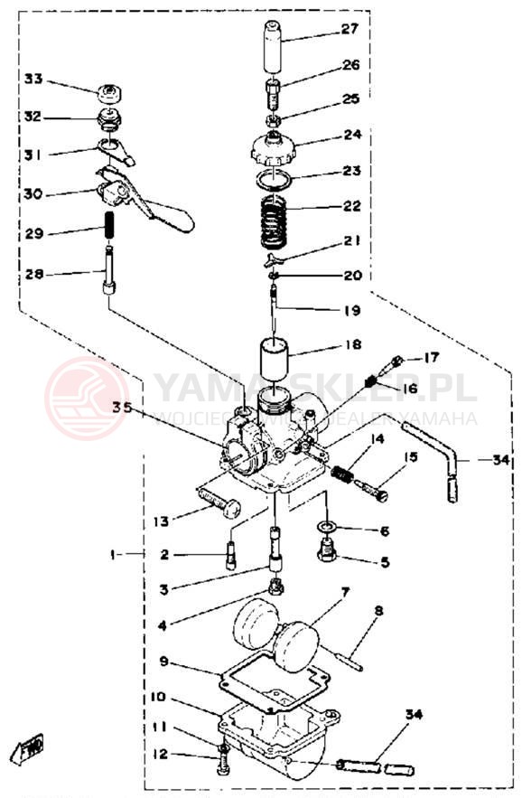 Schemat "Gaźnik" do Yamaha MX80H