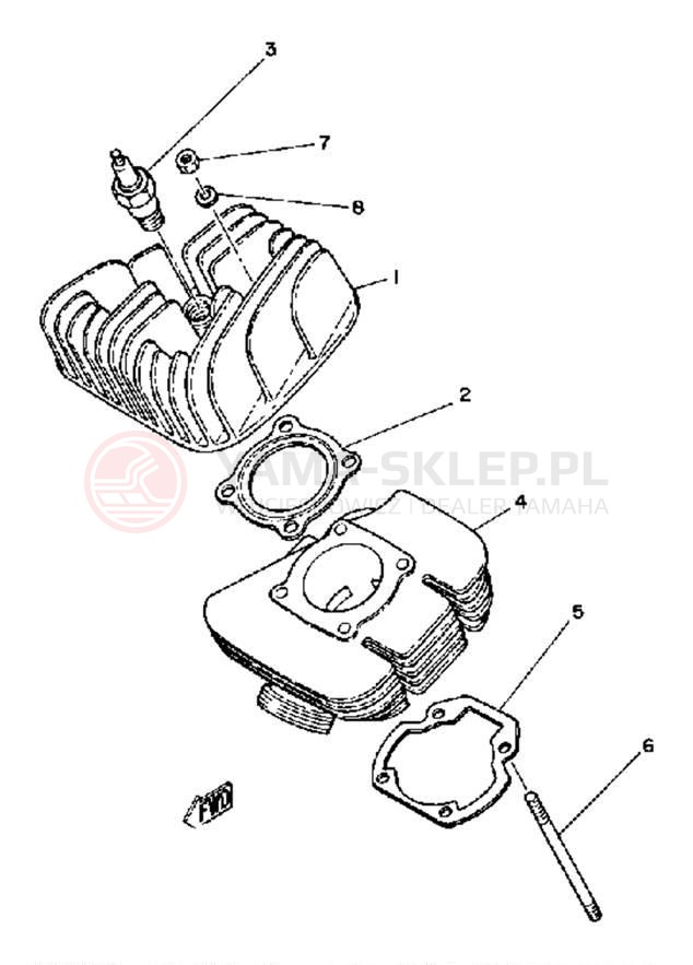 Schemat "cylinder" do Yamaha MX80G