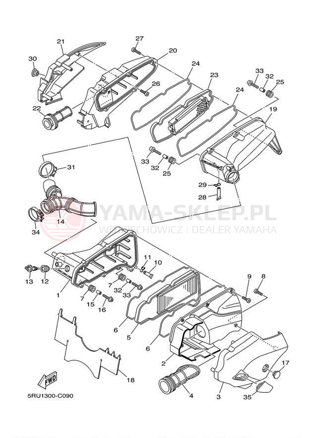 Schemat "Wtrysk paliwa" do Yamaha MAJESTY YP400YG