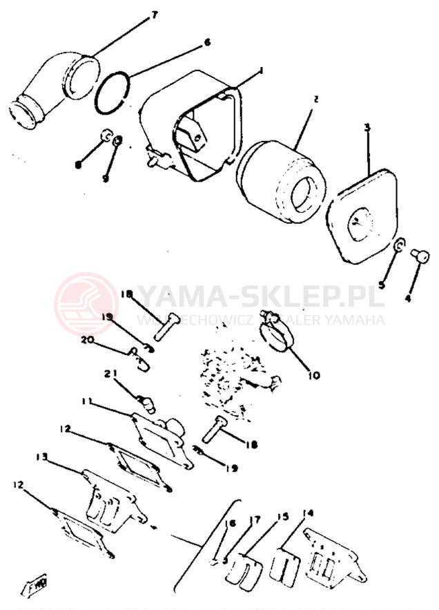 Schemat "Wtrysk paliwa" do Yamaha GTMXC/GT80C