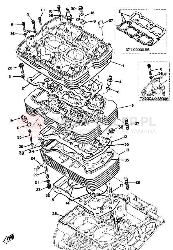 Schemat "głowica" do Yamaha TX500