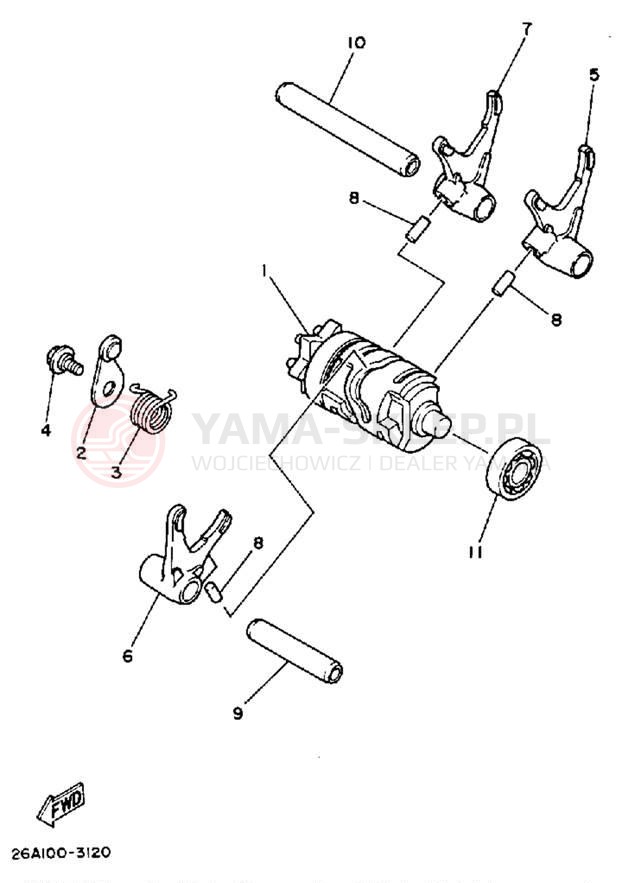 Schemat "Wodziki, automat" do Yamaha IT490K